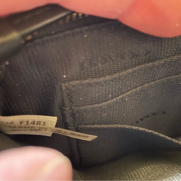 Coach Black Leather Wristlet with Gold Logo - Picture 6 of 8